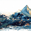Abstract Mountain Artwork Copper Hills XVIII - Image 2