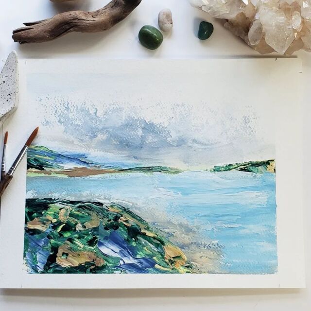 I believe art is meant to grow and change with the artist. These pieces certainly are a period of growth for me. I have decided to add more water to my pieces in the future. What do you think?⁠
⁠
⁠
#artwork #art #artist #artoftheday #gallery #painting #instaart #artistsoninstagram #creative #landscapeart⁠
#artgallery #contemporaryart #contemporaryartist #abstractart #artforsale #artcollector #artforthehome #artcollectors